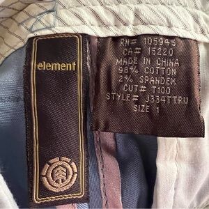 Element . Size 1. Baby blue trousers .